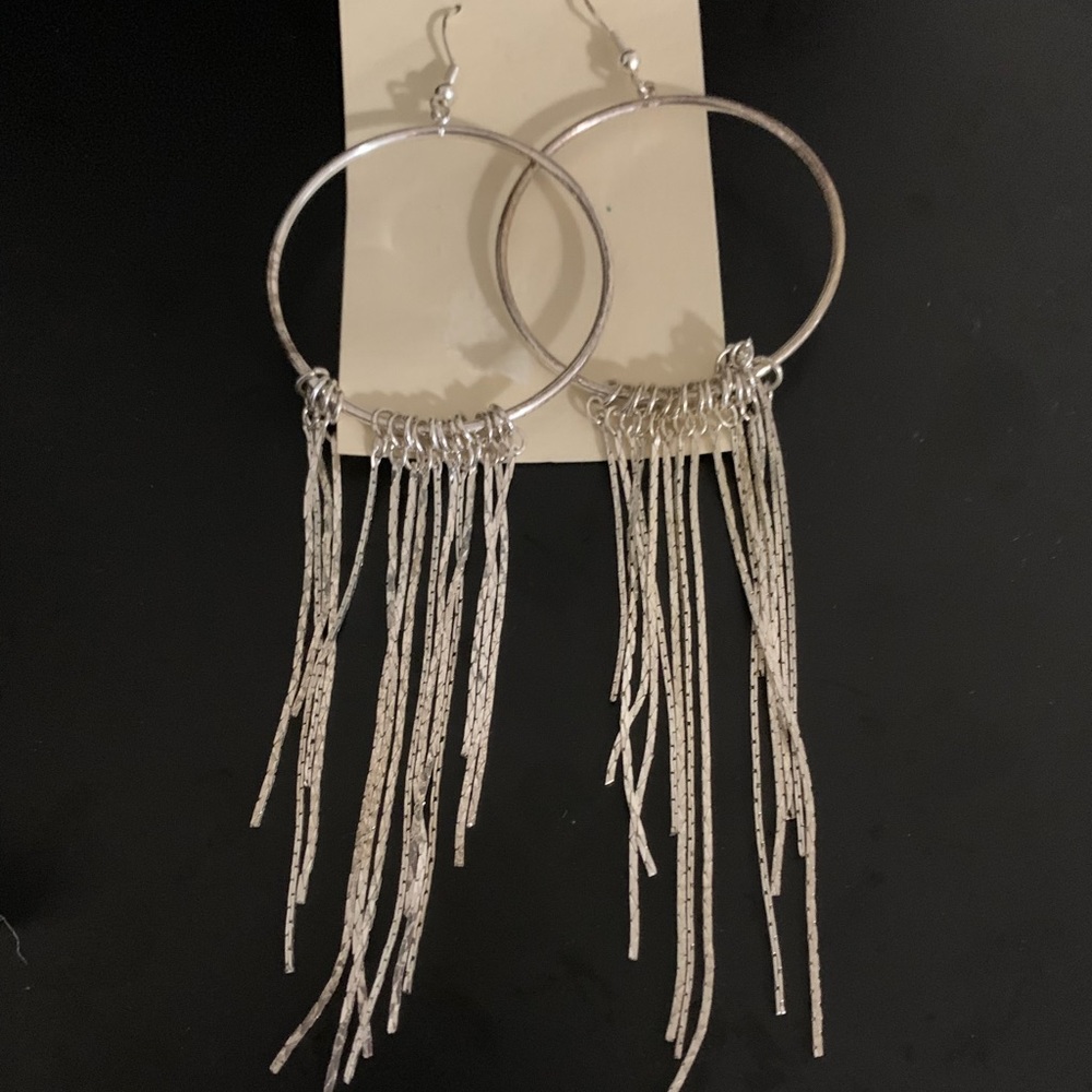 Silver earrings